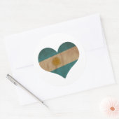 Hart van Argentinië Ronde Sticker (Envelop)