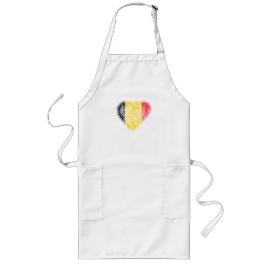 Hart van België Lang Schort (Voorkant)