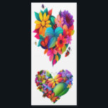 Hart van bloemen en vlinders<br><div class="desc">Dit prachtige ontwerp heeft een hart gemaakt van kleurrijke bloemen en vlinders. De bloemen zijn in verschillende felle kleuren, waaronder rood, roze, geel en blauw. De vlinders zijn ook in verschillende kleuren, waaronder wit, zwart en sinaasappel. Het hart bestaat uit verschillende soorten rozen, lelies en tulpen. De vlinders fladderen rond...</div>