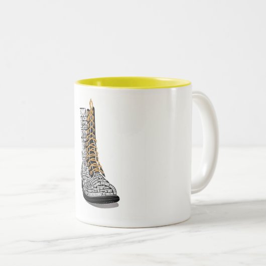 Hart van Bootblack Coffee Mok 2 toon (Voorkant rechts)