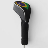 Hart van Brazilië Golfheadcover (Schuin)