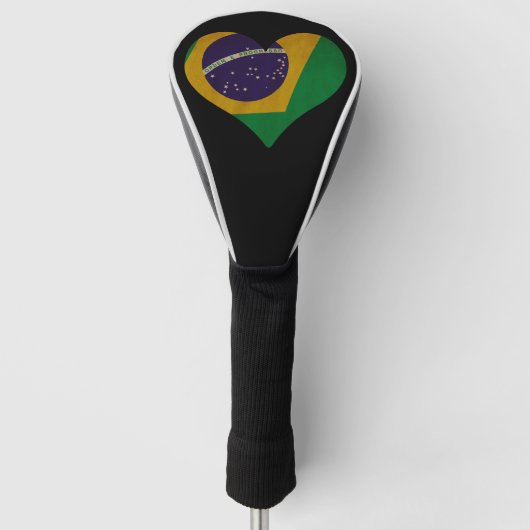 Hart van Brazilië Golfheadcover (Voorkant)
