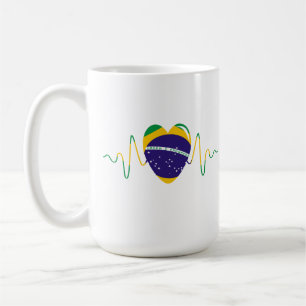 Hart van Brazilië Koffiemok