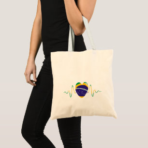 Hart van Brazilië Tote Bag