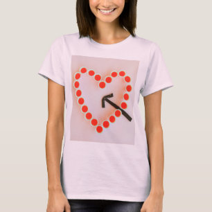 hart van bril dames t-shirt