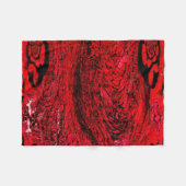 Hart van Chaos – Oneindige Rode Spiraal Fleece Deken (Voorkant (Horizontaal))