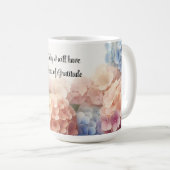 Hart van dankbaarheid Hydrangeas Coffee Mok (Voorkant rechts)
