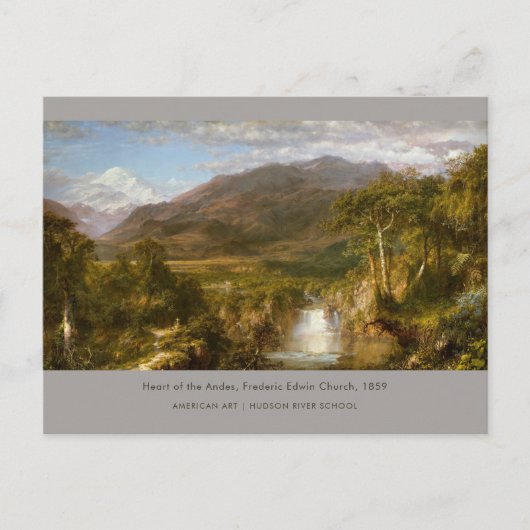 Hart van de Andes Frederic Edwin Church Briefkaart (Voorkant)