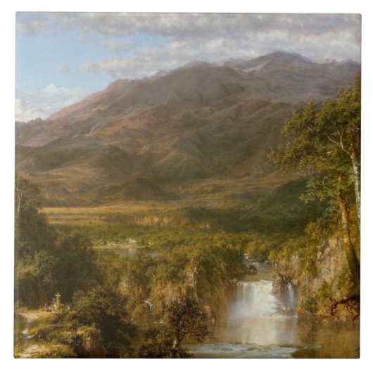 Hart van de Andes (Zuid-Amerikaans landschap) Tegeltje (Voorkant)