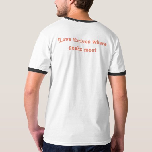 Hart van de berg T-Shirt - Liefde ontmoet Adventus (Achterkant)