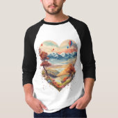 Hart van de berg T-Shirt - Liefde ontmoet Adventus (Voorkant)