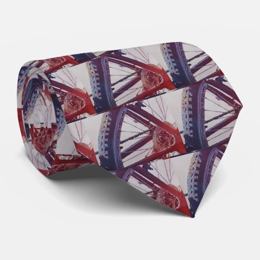 Hart van de bike stropdas (Opgerold)