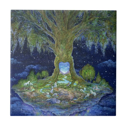 Hart van de Boom 6x6 Keramische Tegel Tegeltje (Voorkant)