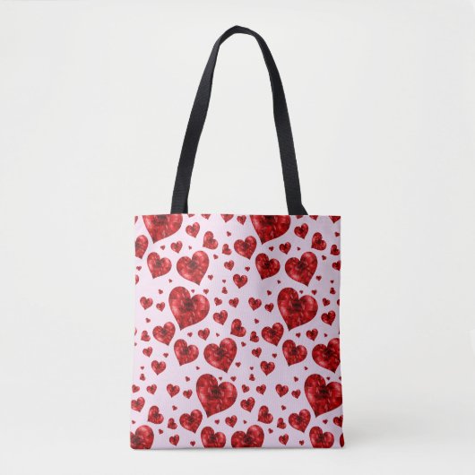 hart van de canvas tas (Voorkant)