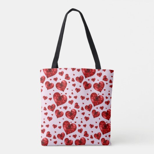 hart van de canvas tas (Achterkant)