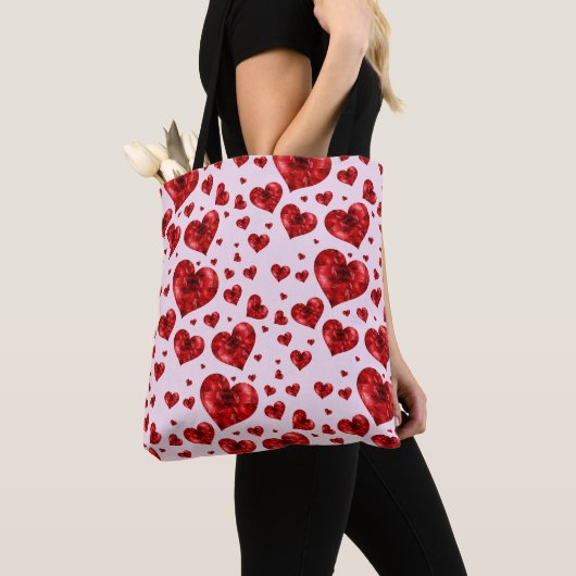 hart van de canvas tas (Dichtbij)