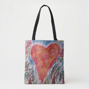 Hart van de Canvas tas van de planeet