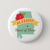 hart van de dixie ronde button 5,7 cm (Voorkant)