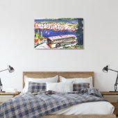 Hart van de Evergreen Playground Canvas Afdruk (Insitu (Slaapkamer))