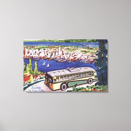 Hart van de Evergreen Playground Canvas Afdruk (Voorkant)