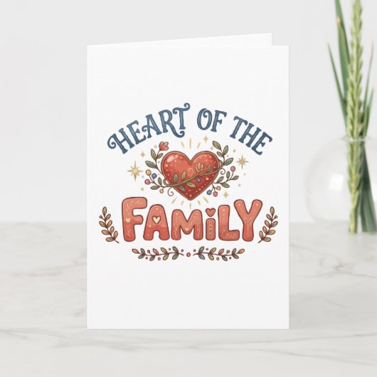 Hart van de Familie Bloemhart Kaart (Voorkant)