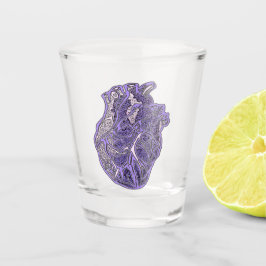 Hart van de geliefden shot glas