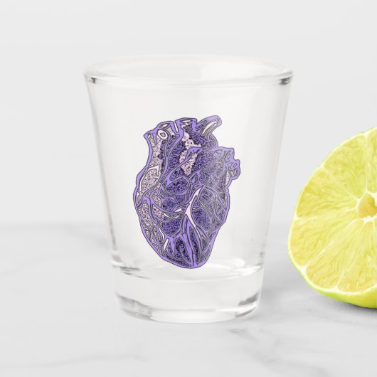 Hart van de geliefden shot glas (Voorkant)