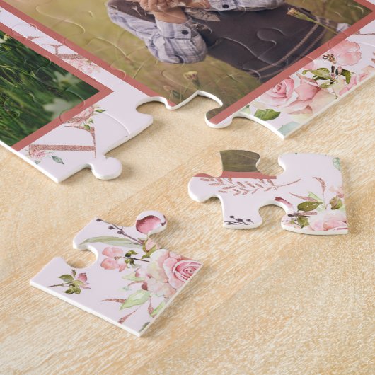 Hart van de gezinsleden Moederdag Legpuzzel (Zijkant)