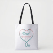 Hart van de gezondheidszorg tote bag (Voorkant)