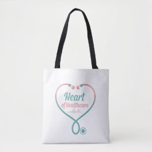 Hart van de gezondheidszorg tote bag