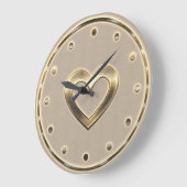 Hart van de gouden wandklok (Hoek)