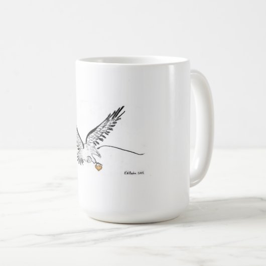 Hart van de goudmakerij koffiemok (Voorkant rechts)