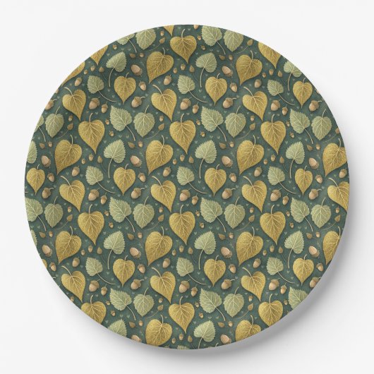 Hart Van De Herfst  Papieren Bordje (Voorkant)