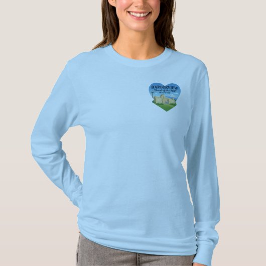 Hart van de Heuvel Lange Mouwen (Ontwerp B) T-shirt (Voorkant)