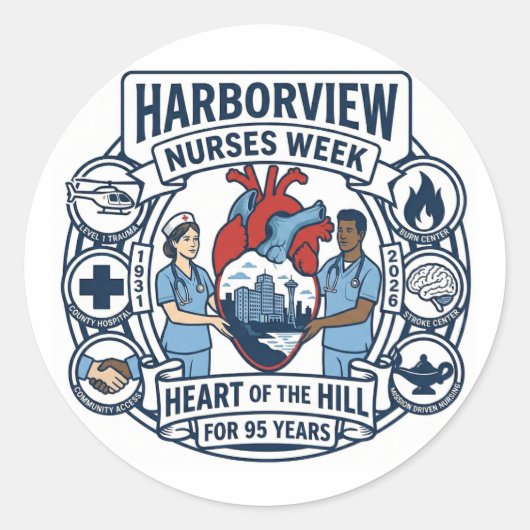Hart van de Heuvel Sticker (Ontwerp A) (Voorkant)