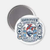Hart van de Hill Magnet (ontwerp A) (Voorkant / Achterkant)