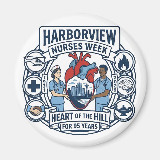 Hart van de Hill Magnet (ontwerp A) (Voorkant)