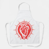Hart van de Keuken - Anatomische Hartlamppeer Schort (Voorkant)