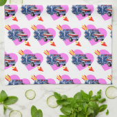 Hart van de    keukenhanddoek voor noodhulp van he (Gevouwen)