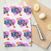 Hart van de    keukenhanddoek voor noodhulp van he (Quarter Fold)