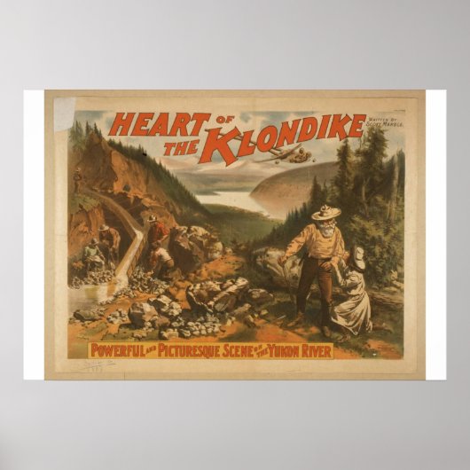 Hart van de Klondike, de "Yukon River Retro Theate Poster (Voorkant)