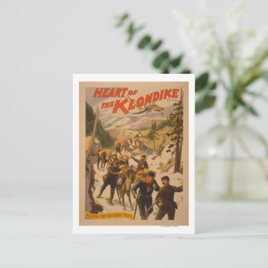 Hart van de Klondike - Over de kinderpas Briefkaart (Staand voorkant)
