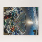 Hart van de Kust: Zeeen glazen puzzel Legpuzzel (Horizontaal)