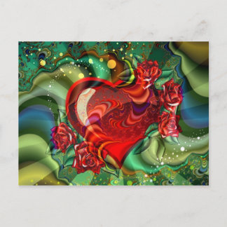 Hart van de liefde briefkaart