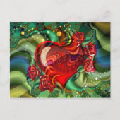 Hart van de liefde briefkaart (Voorkant)