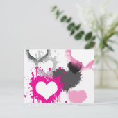Hart van de liefde briefkaart (Staand voorkant)
