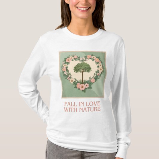 Hart van de liefde van Natuur T-shirt (Voorkant)