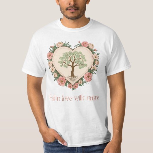Hart van de liefde van Natuur T-shirt (Voorkant)
