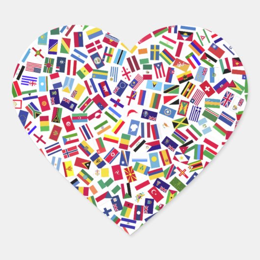 hart van de naties - stickers (Voorkant)