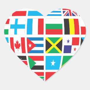 hart van de naties - stickers